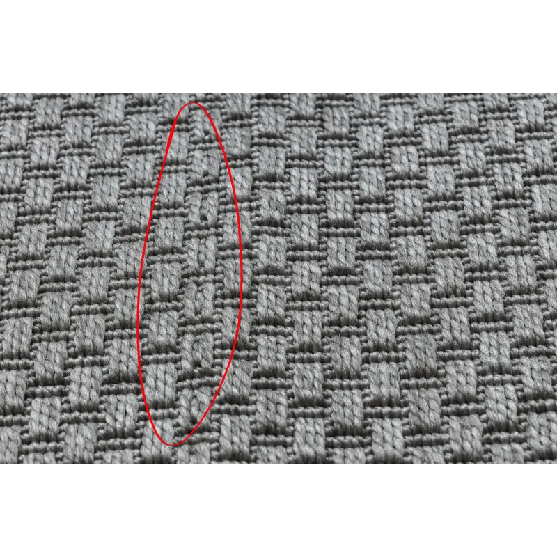 TIMO 6272 Round Grey Sisal Outdoor Rug