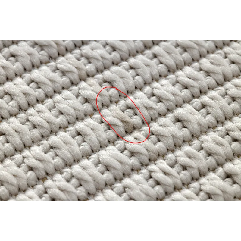 TIMO 5979 Outdoor White Bordered Rug