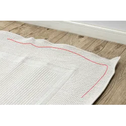 TIMO 5979 Outdoor White Bordered Rug