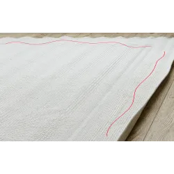 TIMO 5979 Outdoor White Bordered Rug