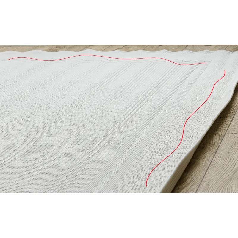 TIMO 5979 Outdoor White Bordered Rug