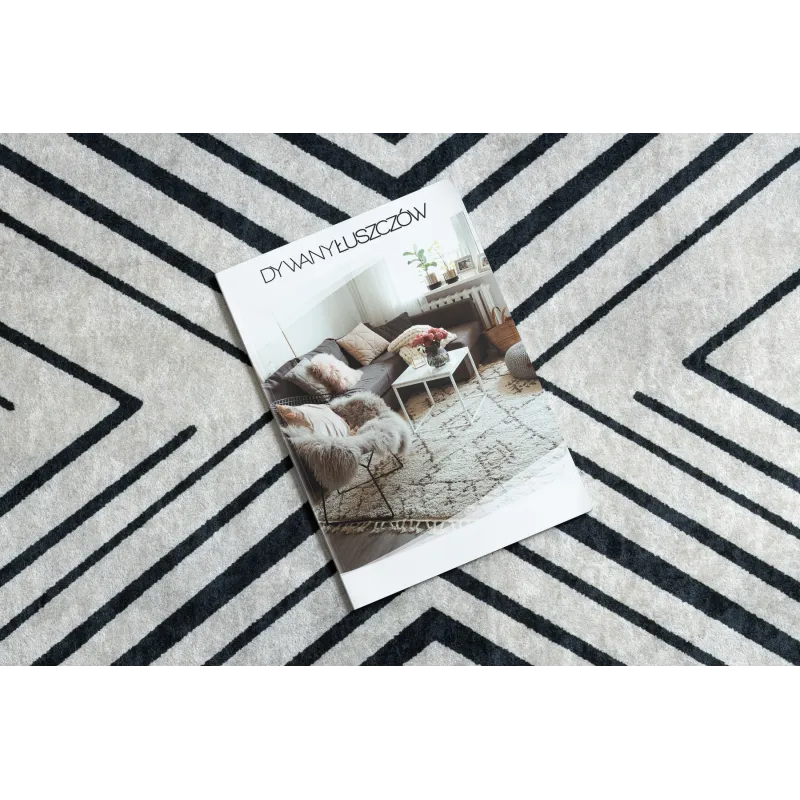 ANDRE 2381 Washable Geometric Rug