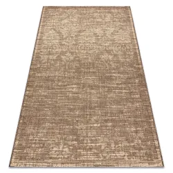 FLOORLUX 20211 sisal rug in coffee and natural tones, perfect for living rooms