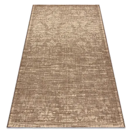 FLOORLUX 20211 sisal rug in coffee and natural tones, perfect for living rooms