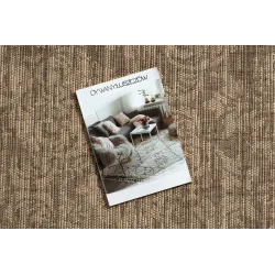 Stylish sisal rug FLOORLUX 20211 in coffee shades, perfect for interiors
