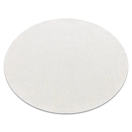 Round Outdoor Sisal Rope Rug TIMO 6272 White