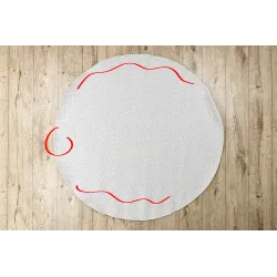 Round Outdoor Sisal Rope Rug TIMO 6272 White