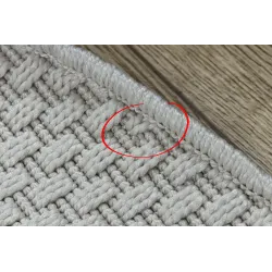Round Outdoor Sisal Rope Rug TIMO 6272 White