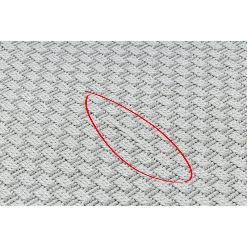 Round Outdoor Sisal Rope Rug TIMO 6272 White