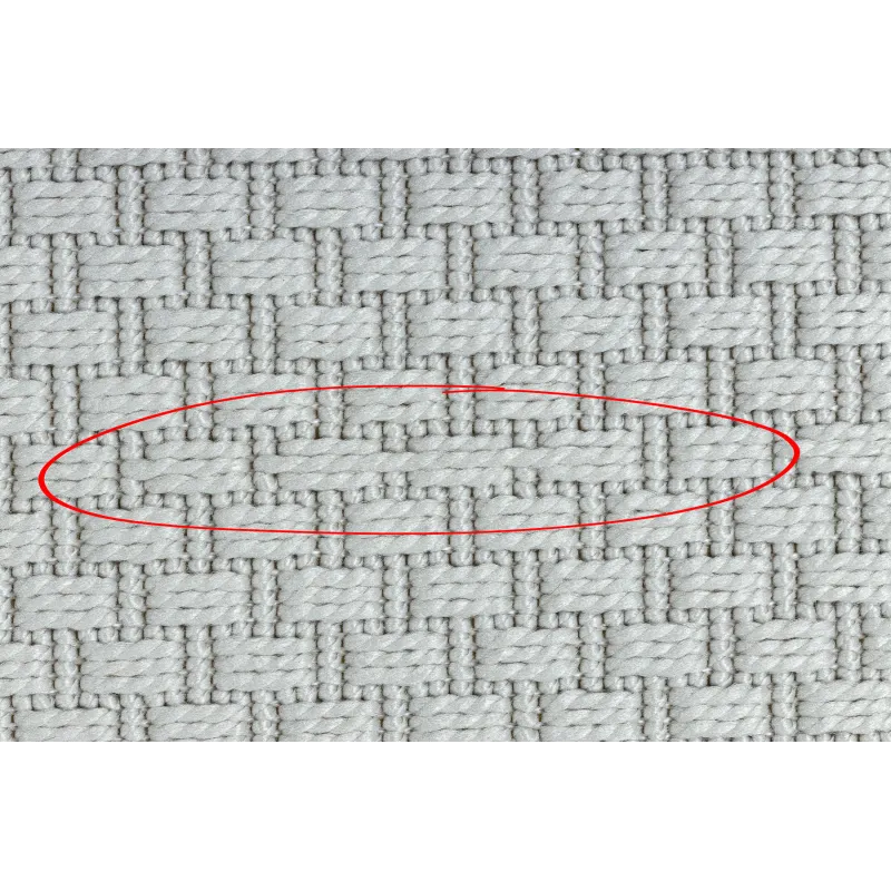 Round Outdoor Sisal Rope Rug TIMO 6272 White