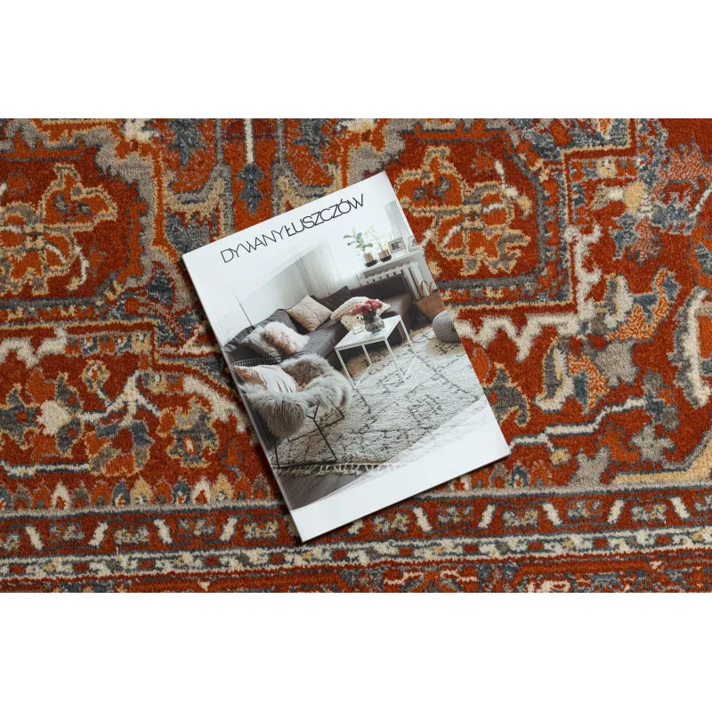 LEGEND 468 Wool Rug Red Ornament