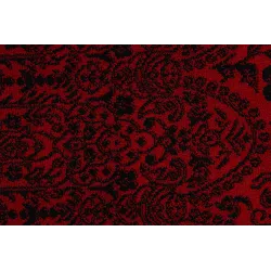 Oriental rug with fringes, soft texture, classic design