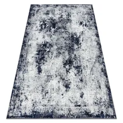 ALLURE 1959 abstract geometric rug in stylish white and blue, modern carpet