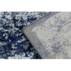 Structured ALLURE 1959 rug, elegant and modern in white and blue tones