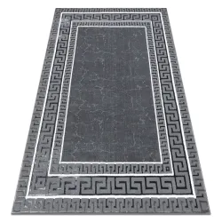 ALLURE 1960 Greek Key Rug, stylish grey design, modern carpet
