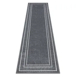 ALLURE 1960 Grey Runner Rug, stylish and structured design for modern interiors