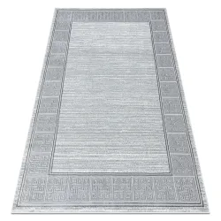 Light grey structured rug, a stylish addition for modern interiors