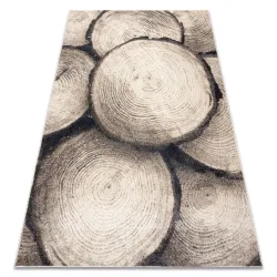 FUSION 9612 cream beige modern rug with a stylish abstract design