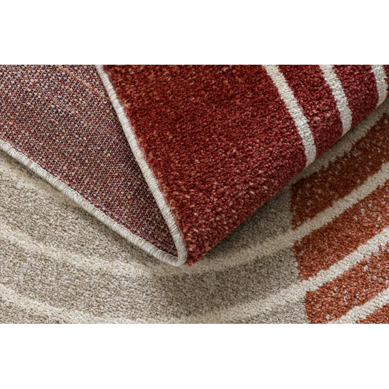 FUSION 0810 rug perfect for the living room in beige and terracotta shades