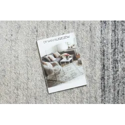 FUSION 8252 Dark Grey Rug - stylish modern carpet for contemporary spaces