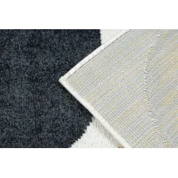 FUSION 0213 rug perfect for the living room, modern white and yellow design