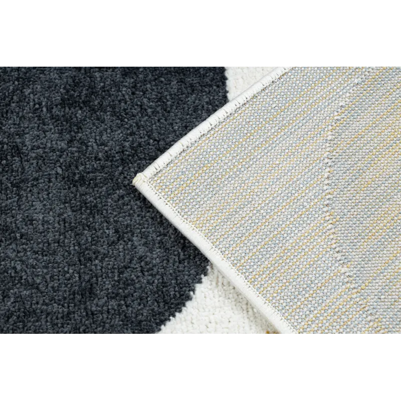 FUSION 0213 rug perfect for the living room, modern white and yellow design