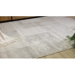 Cream FUSION 1200 rug with a modern geometric design, perfect for any room