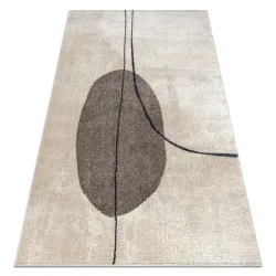FUSION 0808 cream geometric rug, modern abstract design for contemporary spaces