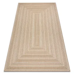 FLAT Geometric Sisal Rug Beige