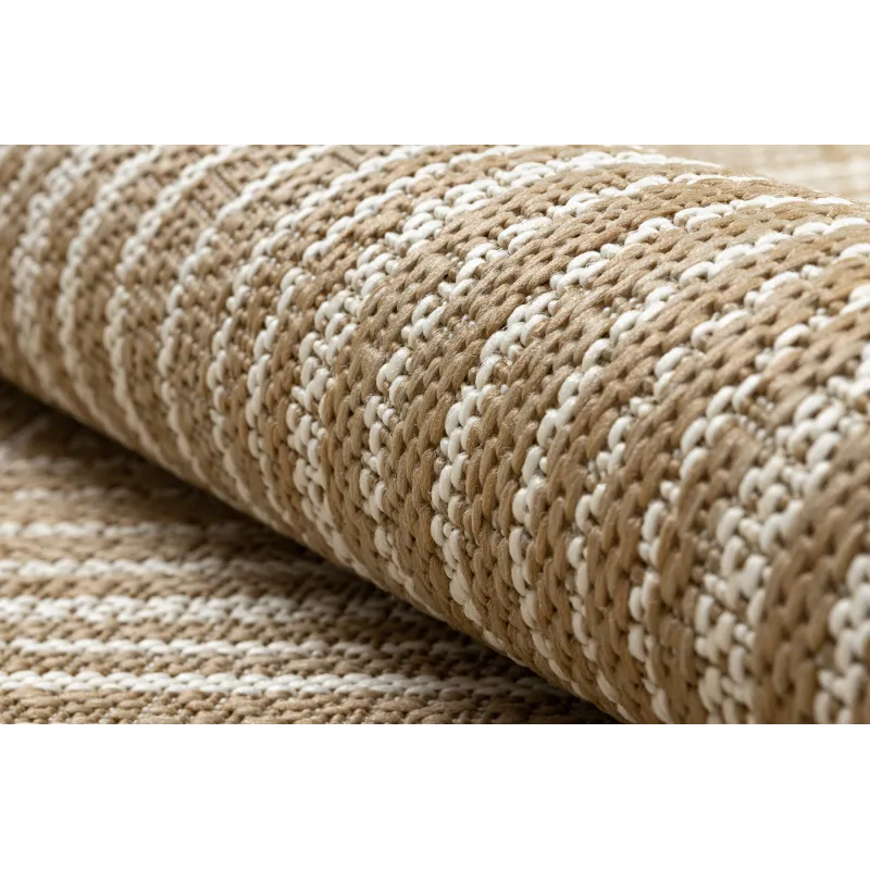 FLAT Geometric Sisal Rug Beige