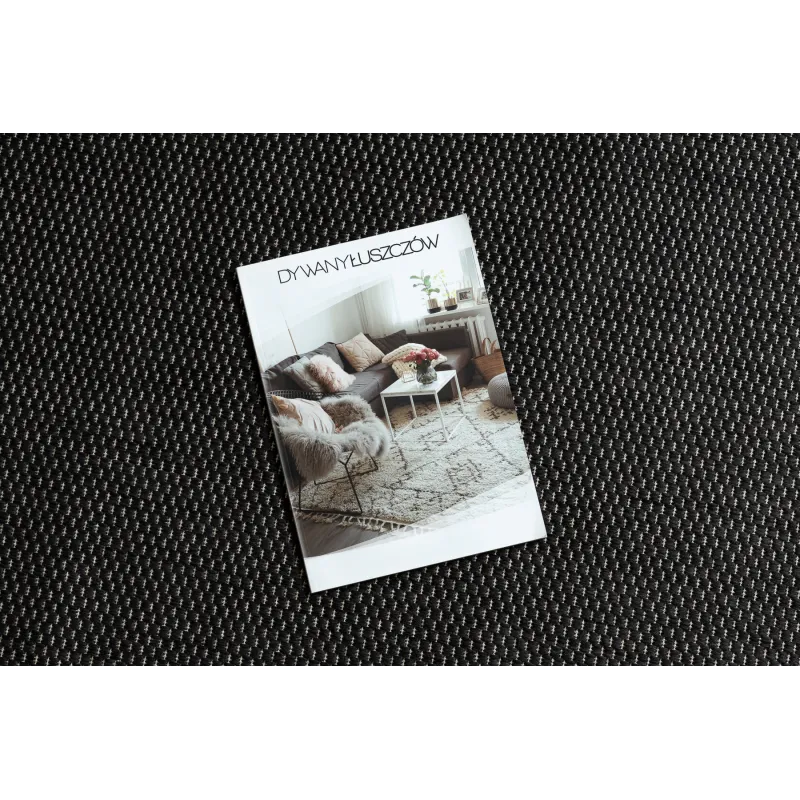 FLAT Sisal Greek Rug Black/Cream
