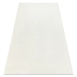ETON PLUS Solid Cream Round Rug, smooth surface, modern design for any room