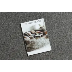 Solid light gray ETON PLUS rug, contemporary style