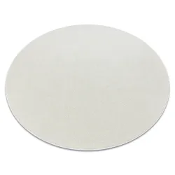ETON PLUS Cream Round Rug, smooth texture, modern carpet design