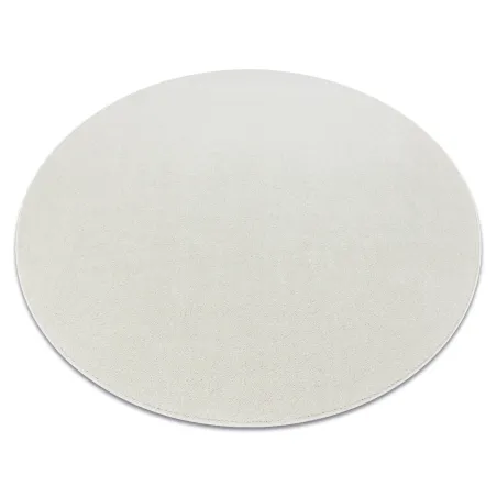 ETON PLUS Cream Round Rug, smooth texture, modern carpet design