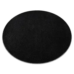 ETON PLUS round rug in melange anthracite and silver, modern design