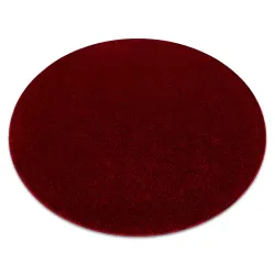 ETON PLUS round rug in red and black, modern carpet design