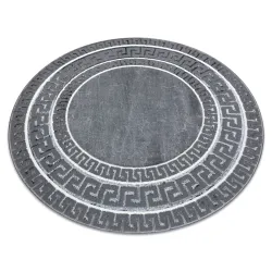 ALLURE 1960 Round Rug, structured, stylish, glamour in grey shade
