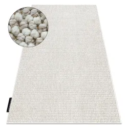 CASABLANCA LOOP White Beige Loop Rug, soft modern carpet
