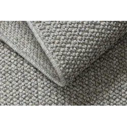 Light grey CASABLANCA LOOP rug, perfect for bedrooms or gardens