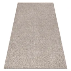 Brown polypropylene rug 80x150 cm, modern design, perfect for the living room