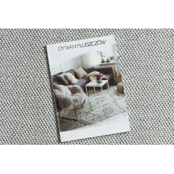 Stylish silver rug in modern design, perfect for living rooms