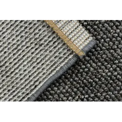 Soft texture gray rug, ideal for cozy living spaces