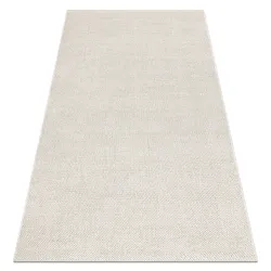 Cream polypropylene rug 80x150 cm, modern design, perfect for living room