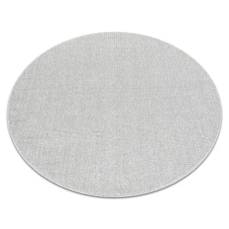 Silver rectangular polypropylene rug, modern design for home decor
