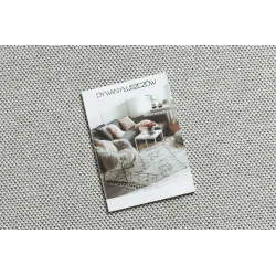 Rectangular polypropylene rug in silver, stylish addition to any room