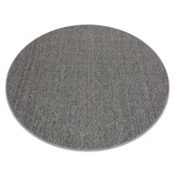 Gray rectangular polypropylene rug, modern design for any room