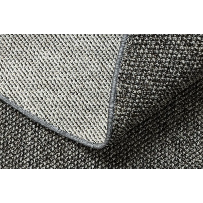 Versatile gray polypropylene rug for bedrooms and living rooms