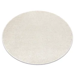 Cream rectangular polypropylene rug for modern interiors