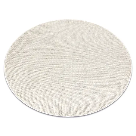 Cream rectangular polypropylene rug for modern interiors